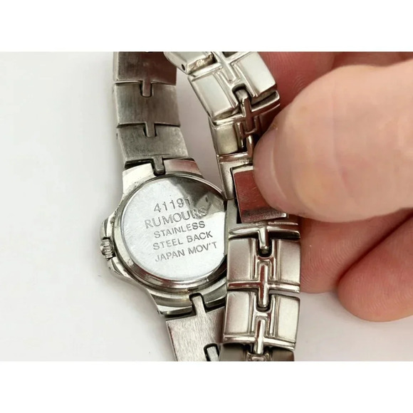 Silver Toned Rumours Brand Chain Link Unisex  Analog Watch - WORKS - 41191 - Picture 8 of 8